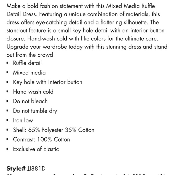 English Factory Mixed Media Ruffle Detail Dress Size Medium - Picture 10 of 10